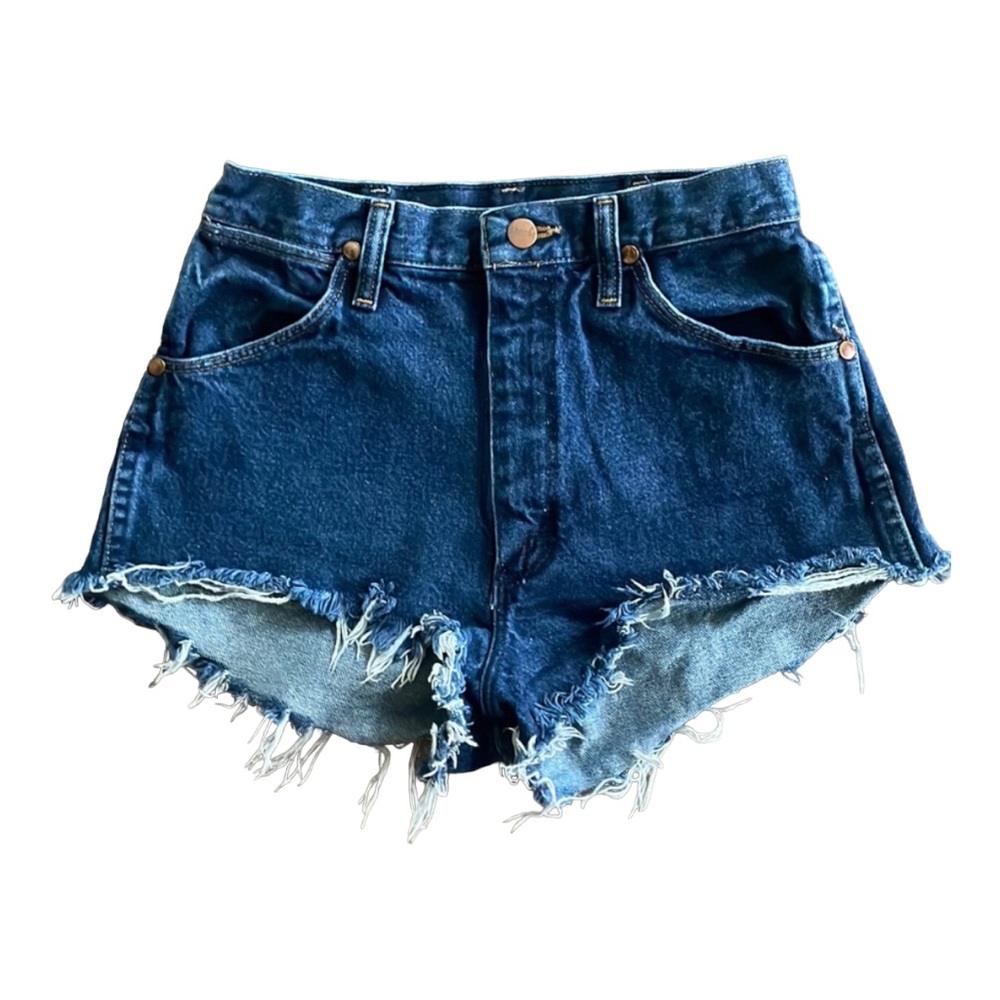 Wrangler Blue High Rise Cut Off Denim Daisy Dukes | 28